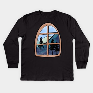 Window / Light, Dreams & Love Kids Long Sleeve T-Shirt
